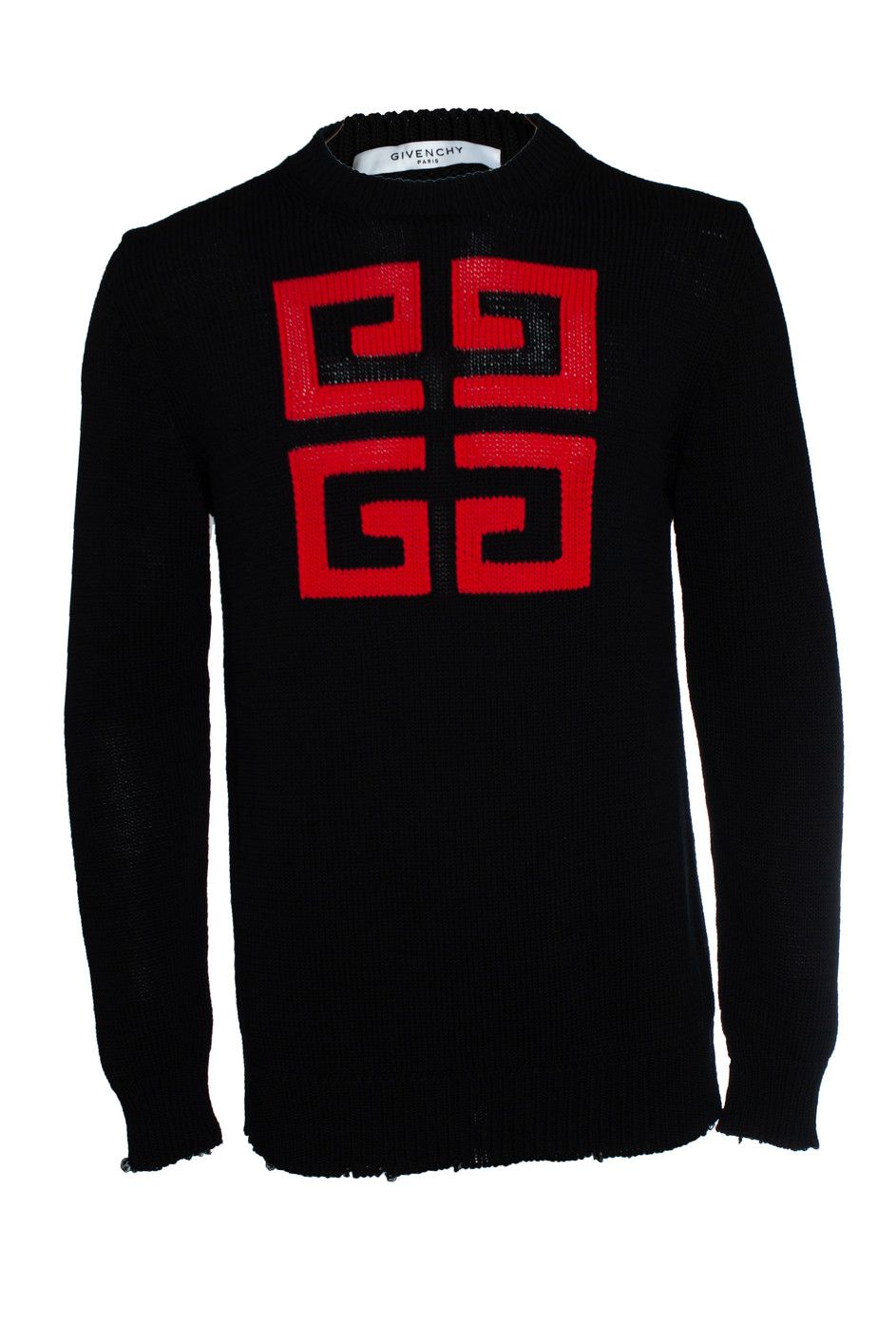 Givenchy Givenchy, Logo cotton knit sweater Size US L / EU 52-54 / 3 - 1 Thumbnail