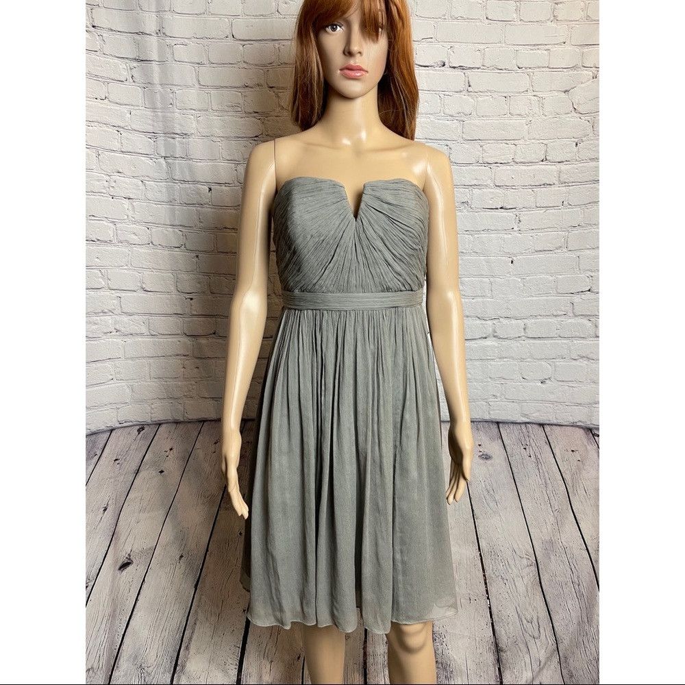 J.Crew NWT New J. Crew Nadia Silk Chiffon Bridesmaid Prom Dress Gr Size M / US 6-8 / IT 42-44 - 7 Thumbnail