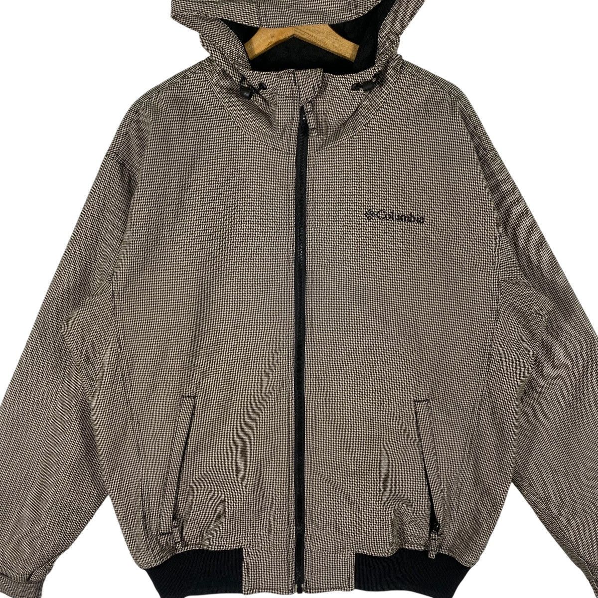 Columbia Columbia Hoodie Zipper Houndstooth L Size (Fit XL) GreyBlack Size US L / EU 52-54 / 3 - 4 Thumbnail