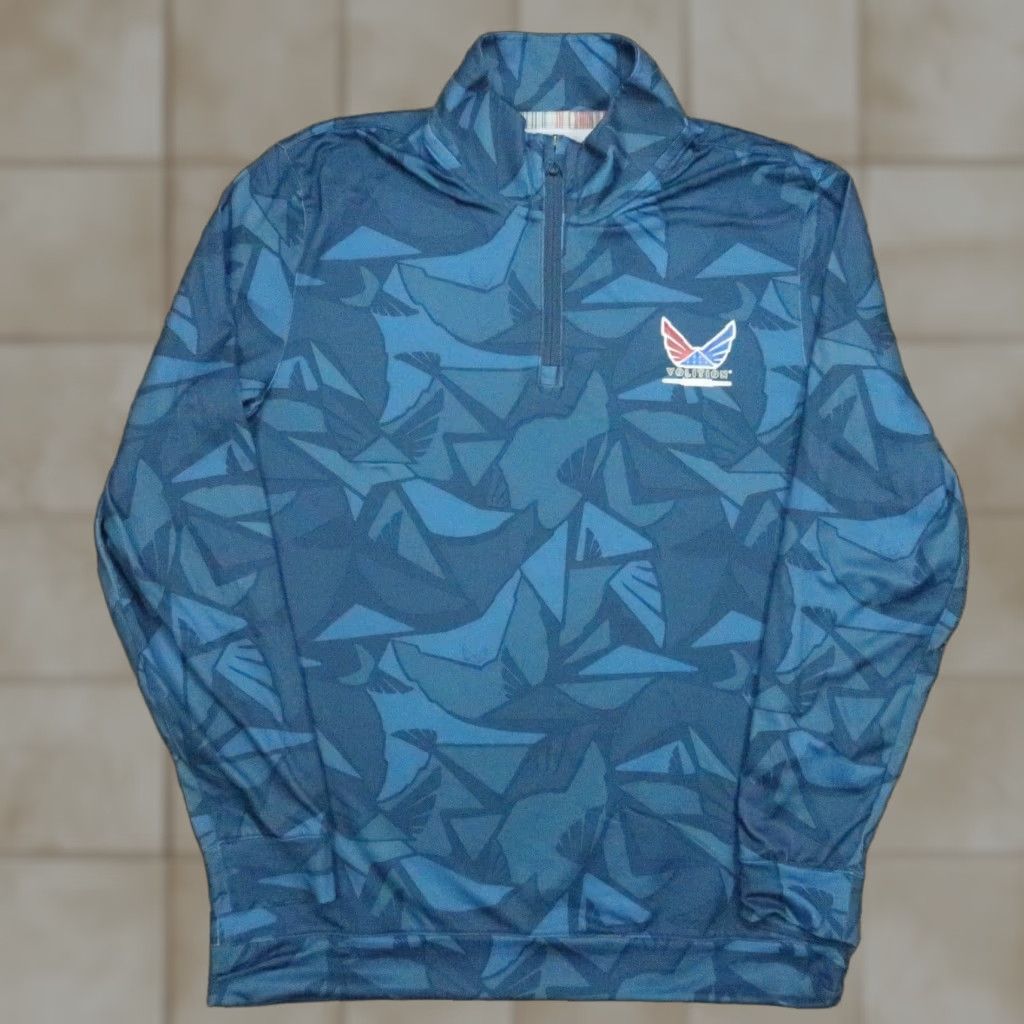Puma Puma Pullover Mens Small Blue Volition America Performance Quarter Zip Abstract Size US S / EU 44-46 / 1 - 1 Thumbnail