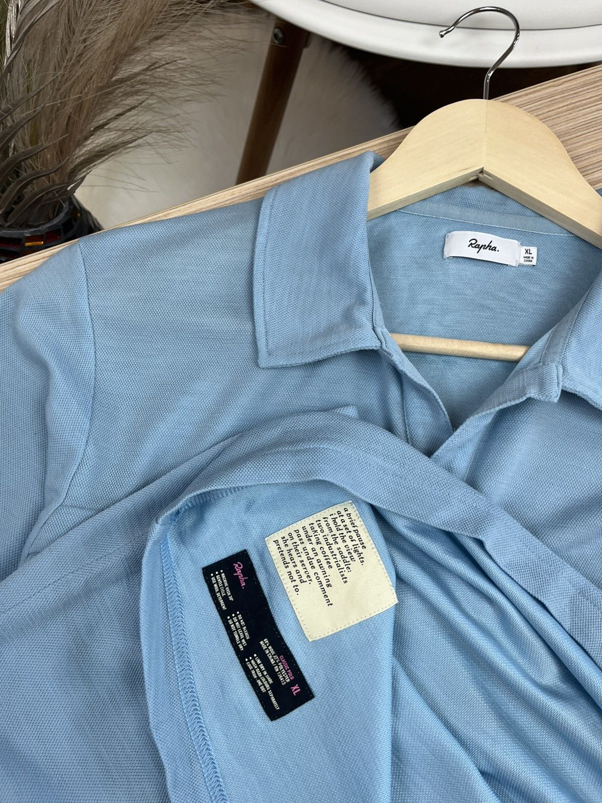 Rapha Rapha baby blue wool blend polo shirt Size US XL / EU 56 / 4 - 9 Thumbnail