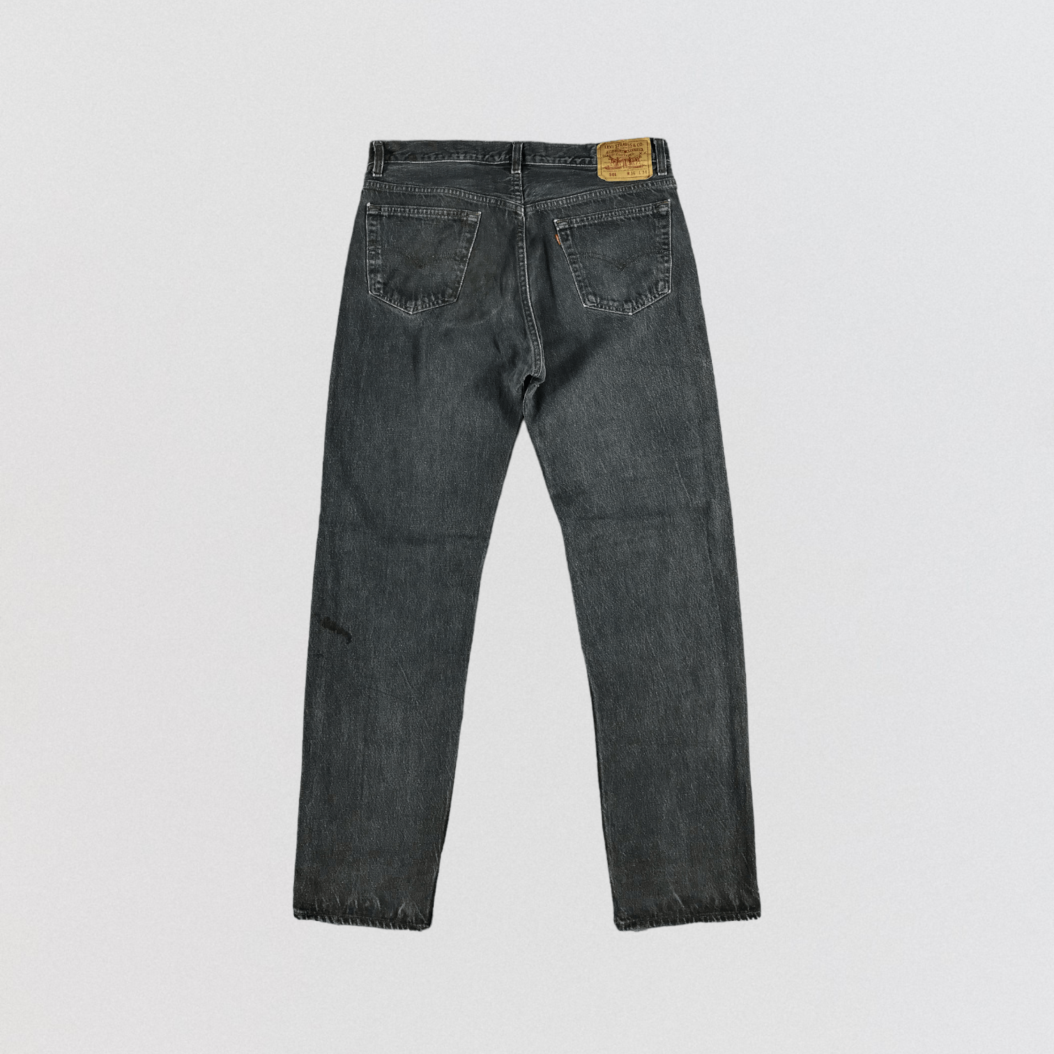 Levi's Vintage 90s Levis 501 Faded Black Jeans-JM2584 Size US 35 - 2 Thumbnail