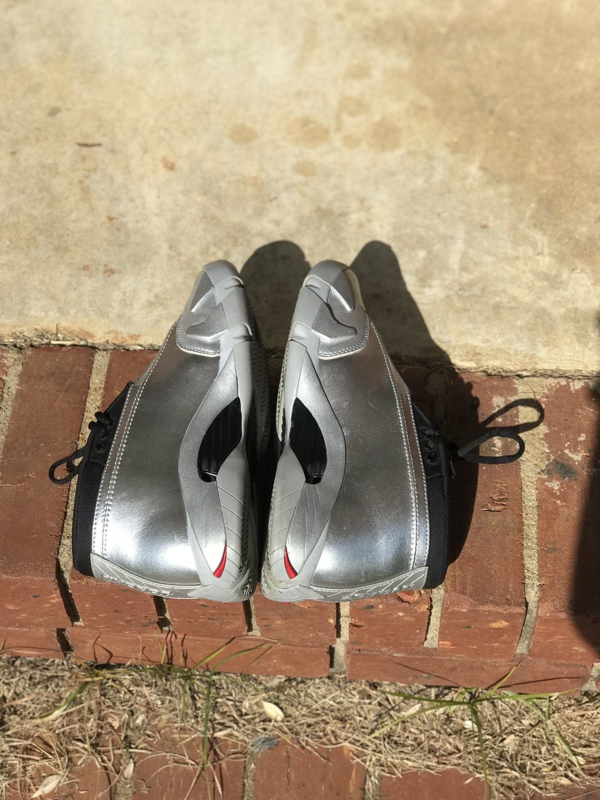 Jordan Brand Air Jordan Retro 14 Low Metallic Silver Women’s Size 8 /6.5Y Size US 8 / IT 38 - 5 Thumbnail