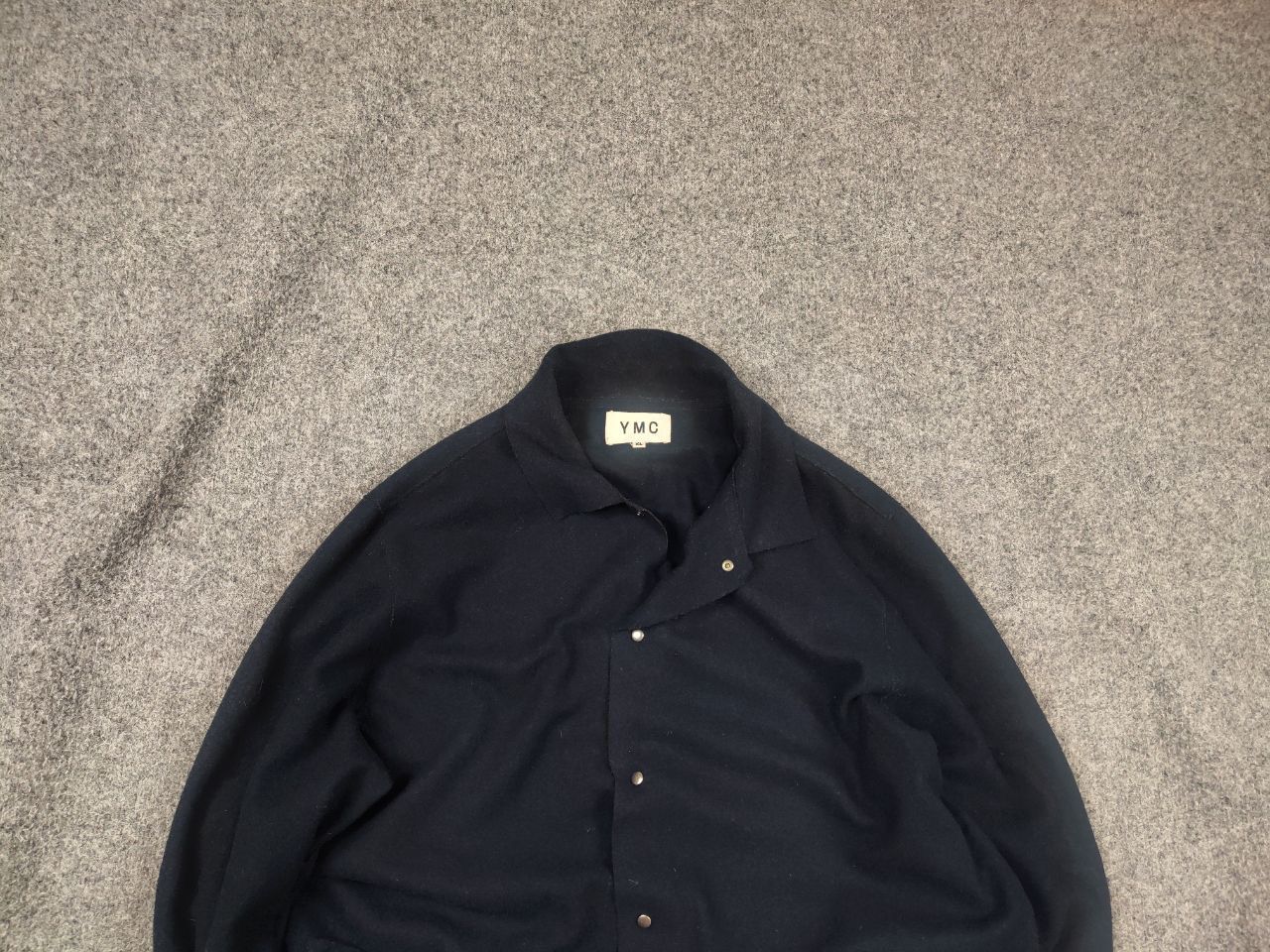 YMC YMC You Must Create Design Navy Thin wool overshot jacket Size US XL / EU 56 / 4 - 2 Thumbnail