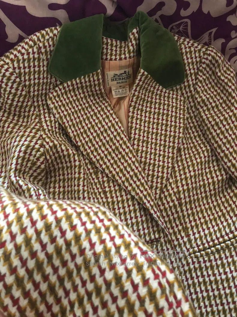 Hermes Hermes Cashmere Plaid Jacket Size S / US 4 / IT 40 - 8 Thumbnail