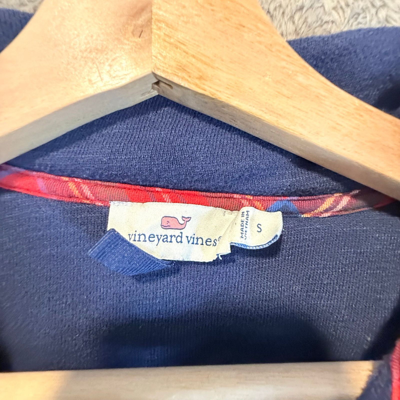 Vineyard Vines Vineyard Vines Jolly Plaid Shep Shirt 1/4 Zip Pullover S Size M / US 6-8 / IT 42-44 - 5 Thumbnail