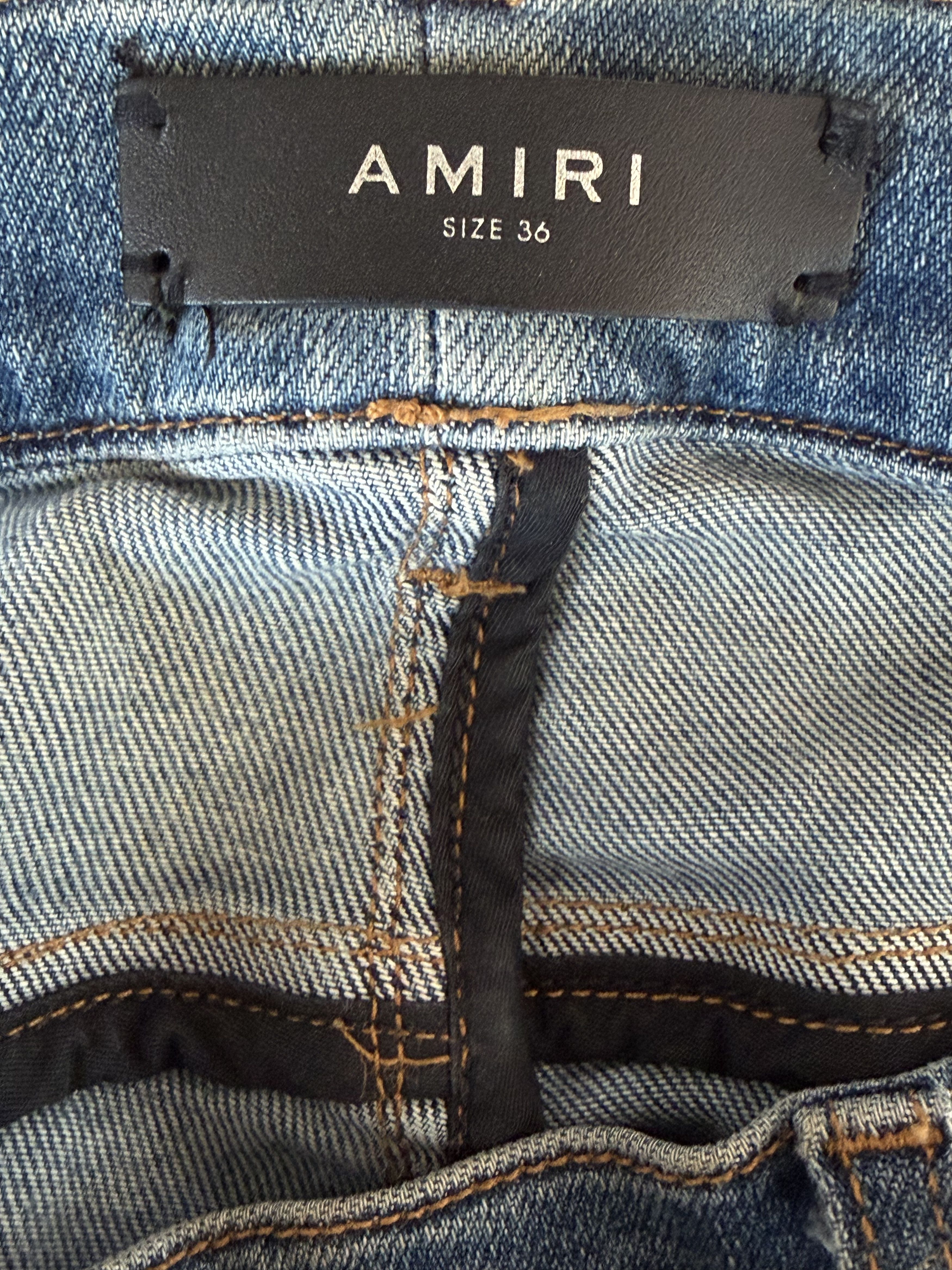 Amiri Amiri Classic Indigo Plaid Patch PPX1 Jeans Size US 36 / EU 52 - 4 Thumbnail
