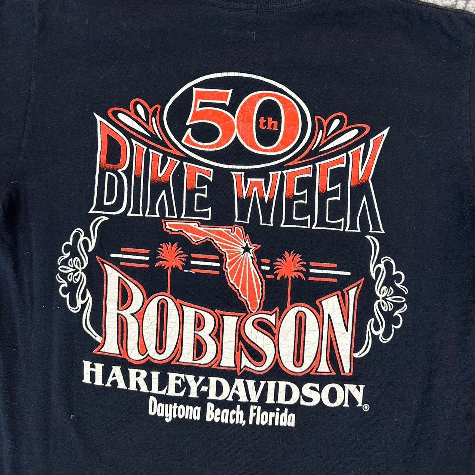 Harley Davidson × Vintage Vintage Harley Davidson Bike Week T-shirt Size US L / EU 52-54 / 3 - 4 Thumbnail