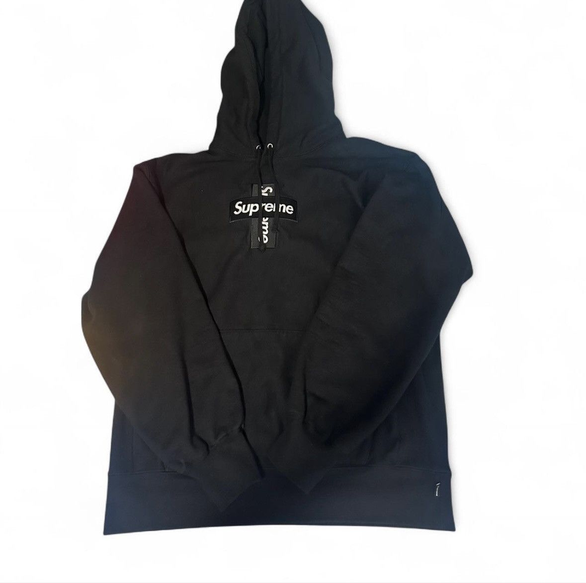 Supreme Supreme cross logo hoodie Black Size US M / EU 48-50 / 2 - 1 Thumbnail