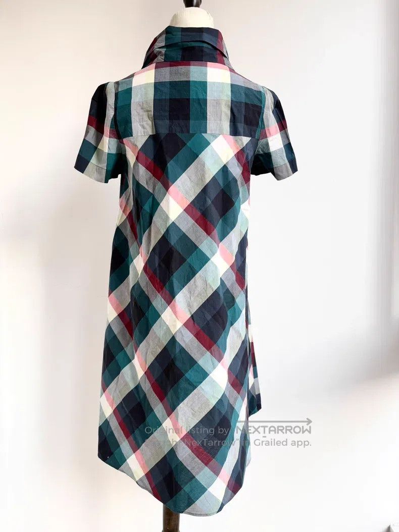 Vivienne Westwood Vivienne Westwood Antique Blue Plaid Bow Tie Short Sleeve Size M / US 6-8 / IT 42-44 - 4 Thumbnail