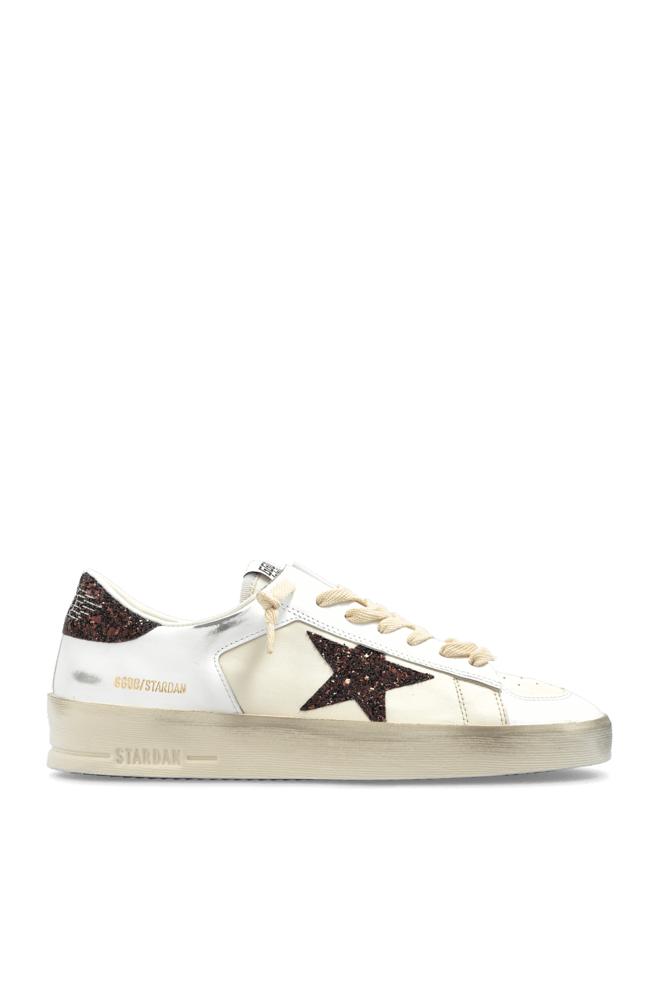 Golden Goose o1s22i1n1224 Stardan Sneakers in White/Brown Size US 6 / IT 36 - 1 Thumbnail