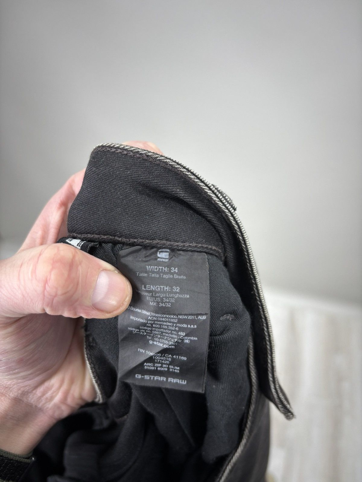 G-Star Mens jeans G Star Raw Size 34 Color Black Size US 34 / EU 50 - 9 Thumbnail