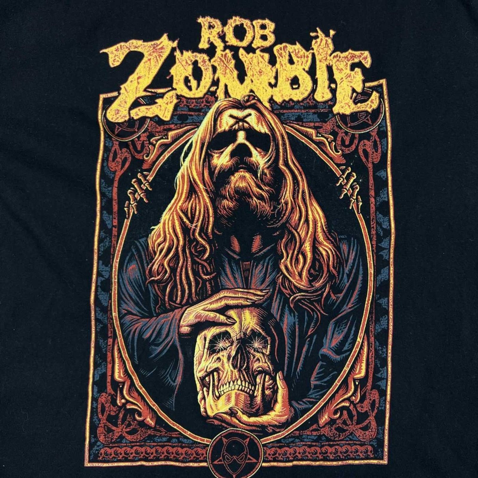 Band Tees × Vintage 2020 Rob Zombie Shirt Warlock Graphic Short Sleeve Band Tee Size US XL / EU 56 / 4 - 2 Thumbnail
