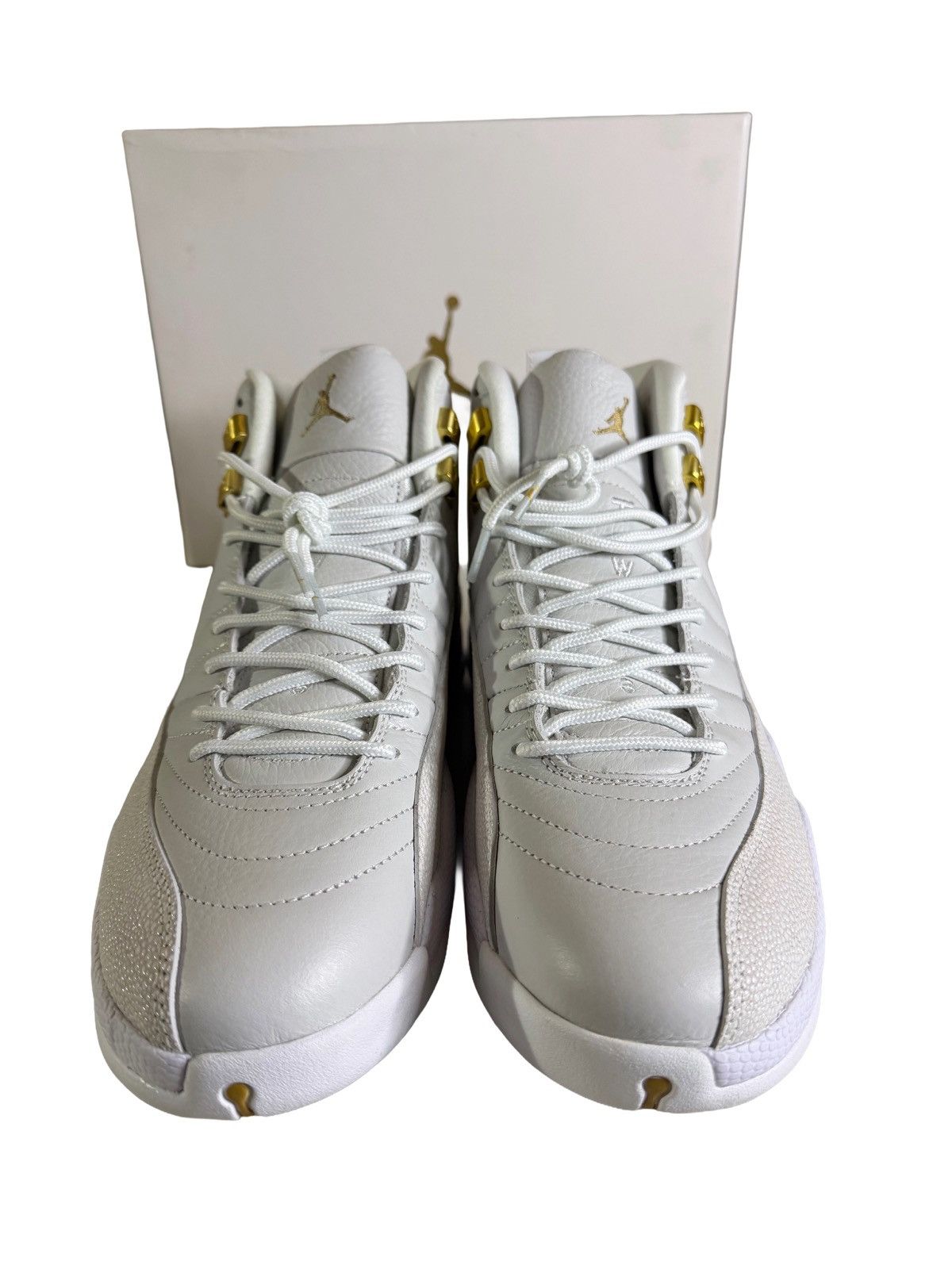 Jordan Brand × October's Very Own Air Jordan 12 OVO White Gold DS Size 12 OG Box Size US 12 / EU 45 - 5 Thumbnail