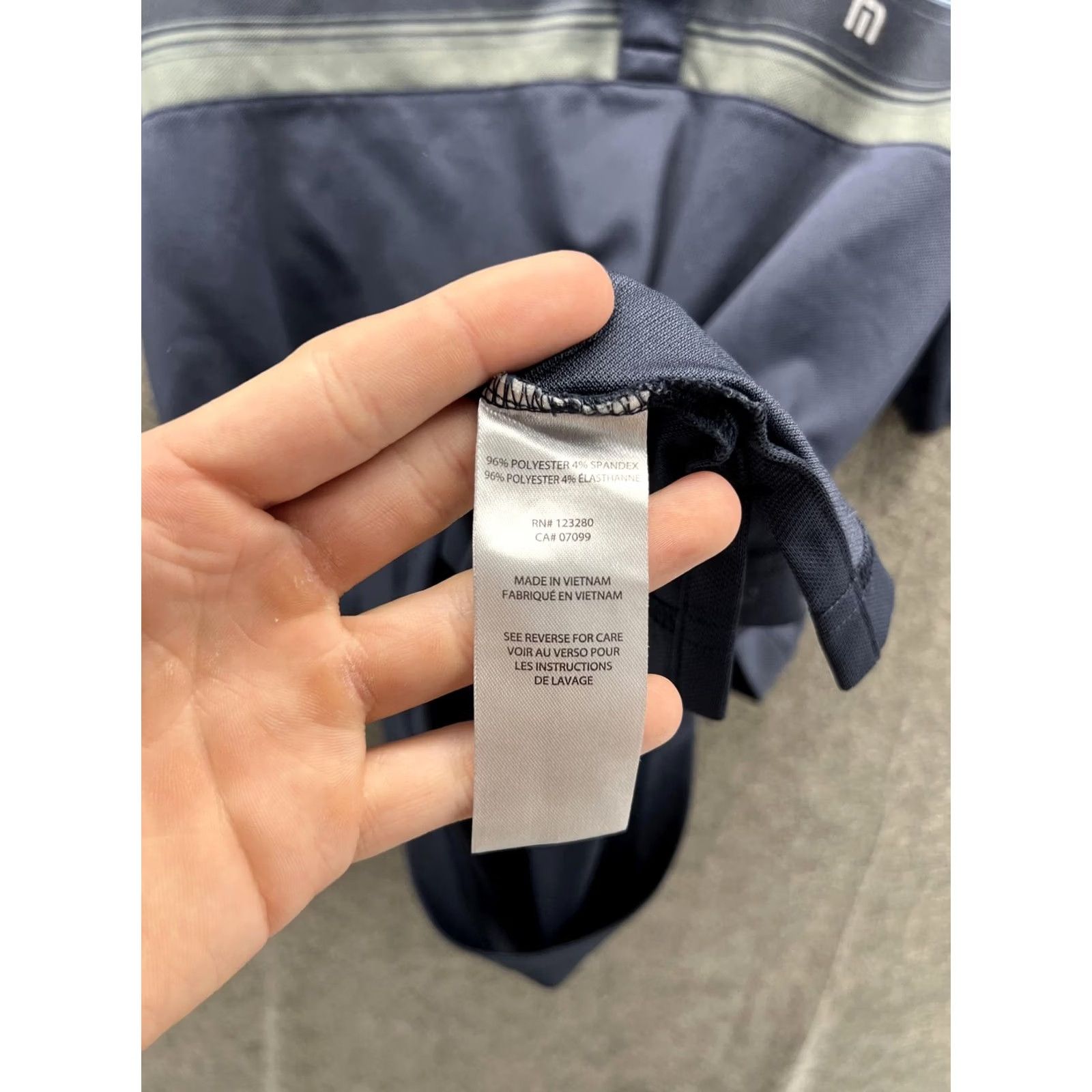 TravisMathew Travis Mathew Polo Shirt Mens M Blue Stripe Golf Performance Short Sleeve Shirt Size US M / EU 48-50 / 2 - 5 Thumbnail
