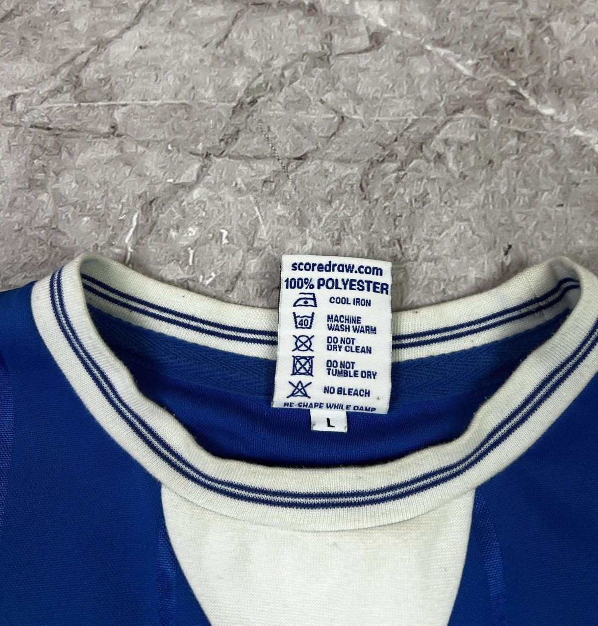 Vintage Vintage 90s Retro Score Draw Everton Soccer Jersey Size US L / EU 52-54 / 3 - 7 Thumbnail