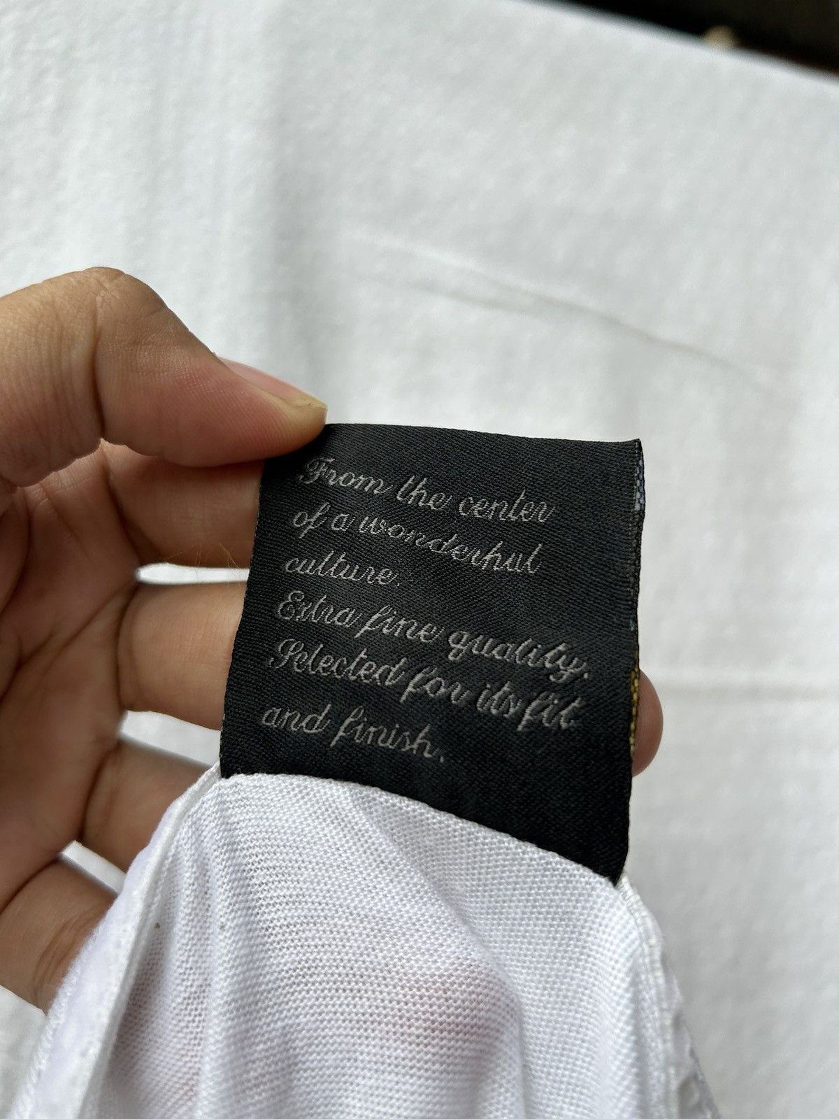 If Six Was Nine × Japanese Brand × Le Grande Bleu (L.G.B.) Japanese retro attitude poem necklace cross shirt Size US L / EU 52-54 / 3 - 6 Thumbnail