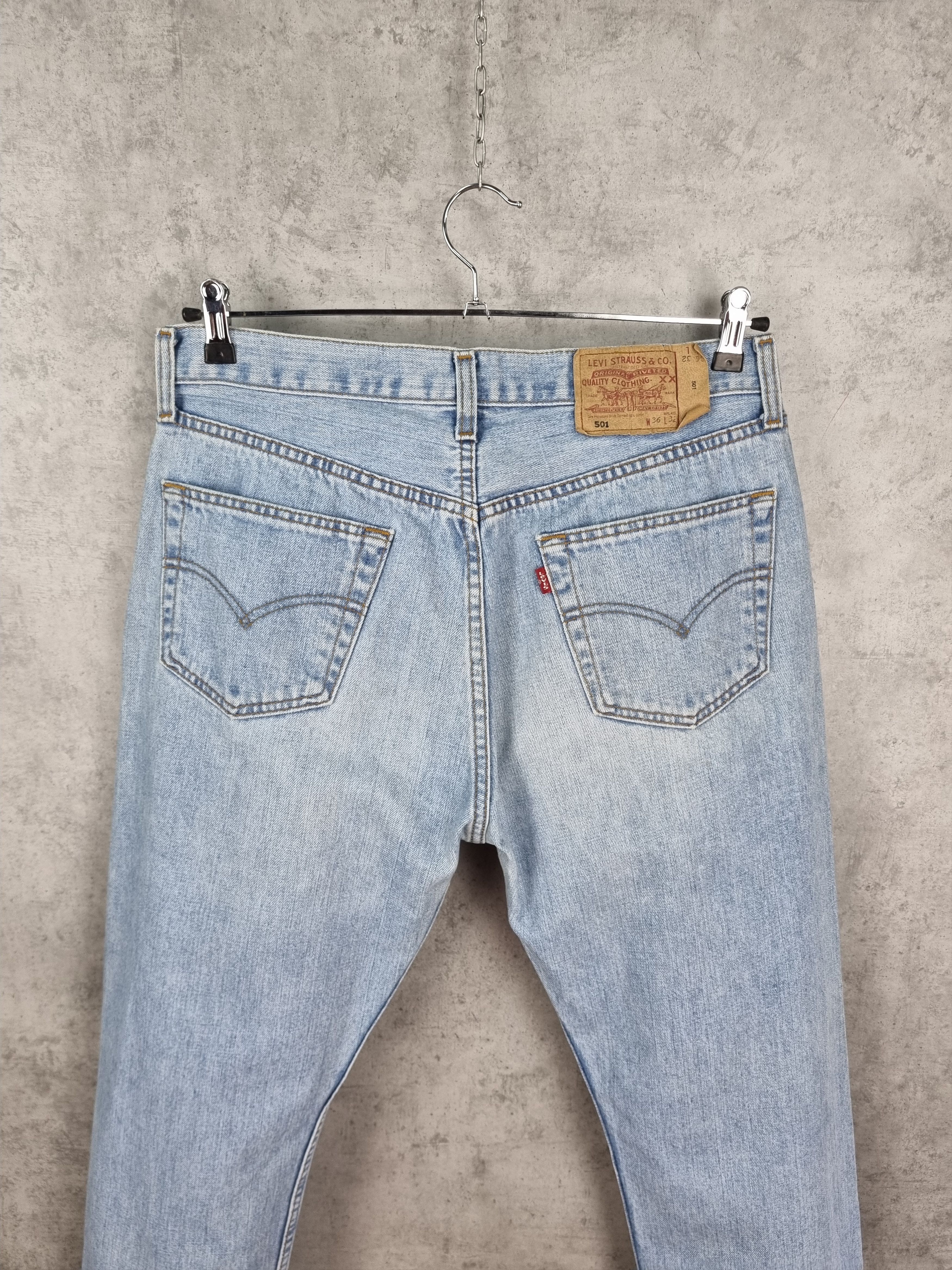 Levi's × Levi's Vintage Clothing × Vintage Levis 501 Magic Blue Vintage Denim Jeans Size US 36 / EU 52 - 22 Thumbnail
