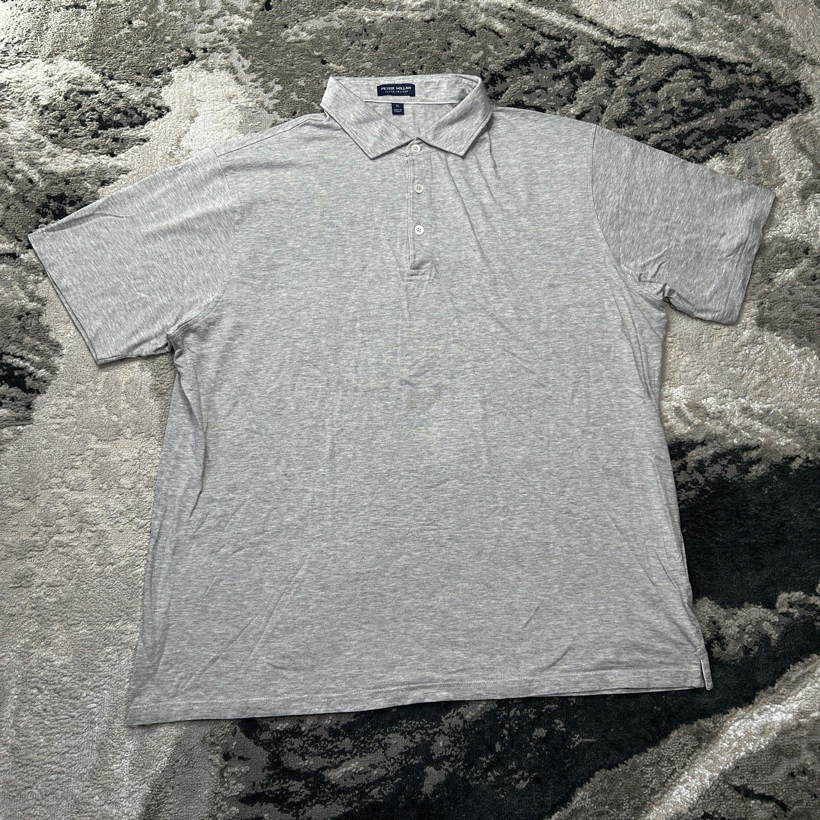 Peter Millar Peter Millar Crown Soft Golf Polo Shirt Men XL Gray Heather Size US XL / EU 56 / 4 - 1 Thumbnail