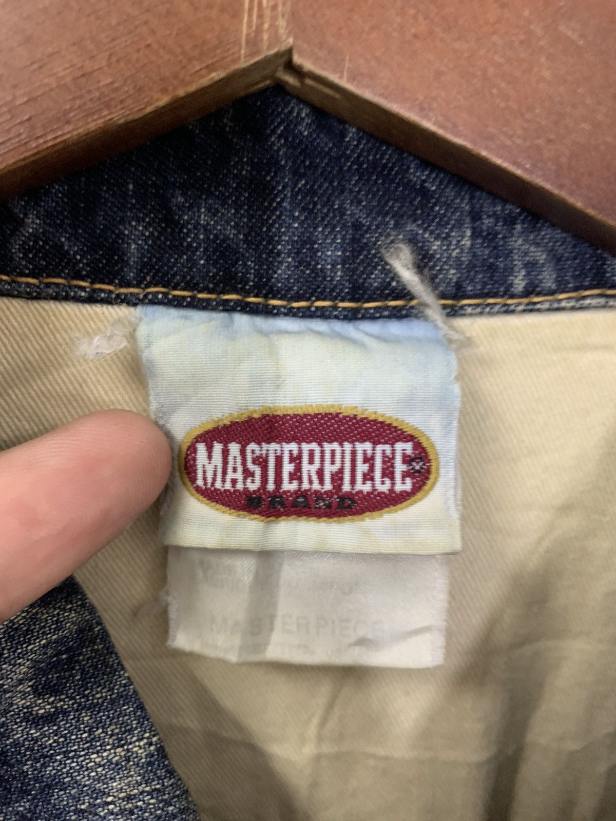 MasterPiece Japanese Brand MASTERPIECE Washed Rusty Denim Jacket Size US L / EU 52-54 / 3 - 7 Thumbnail