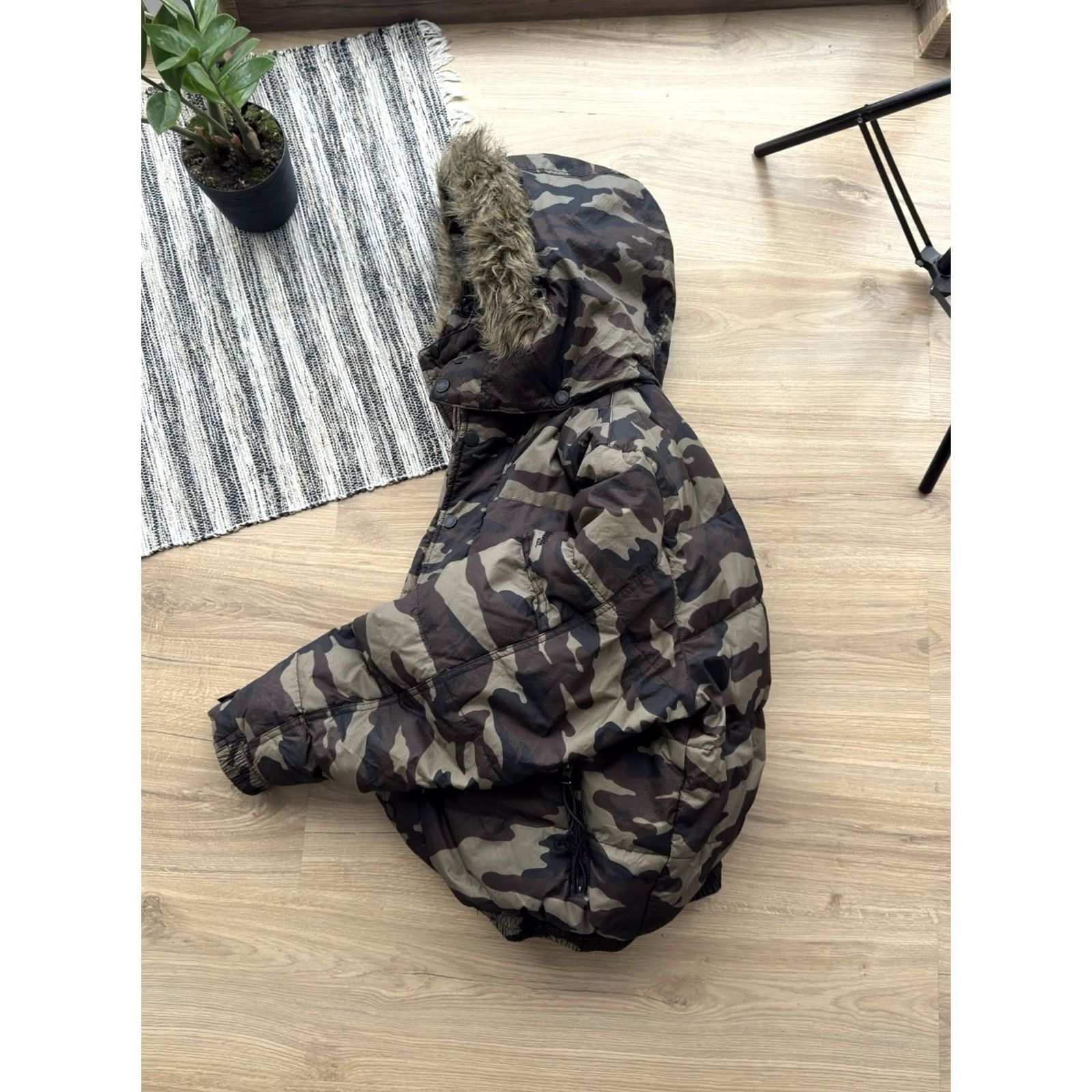Schott VINTAGE Schott NYC MILITARY DOWN CAMO BOMBER JACKET FAUX FUR FLEECE Size M MEN Size US M / EU 48-50 / 2 - 3 Thumbnail
