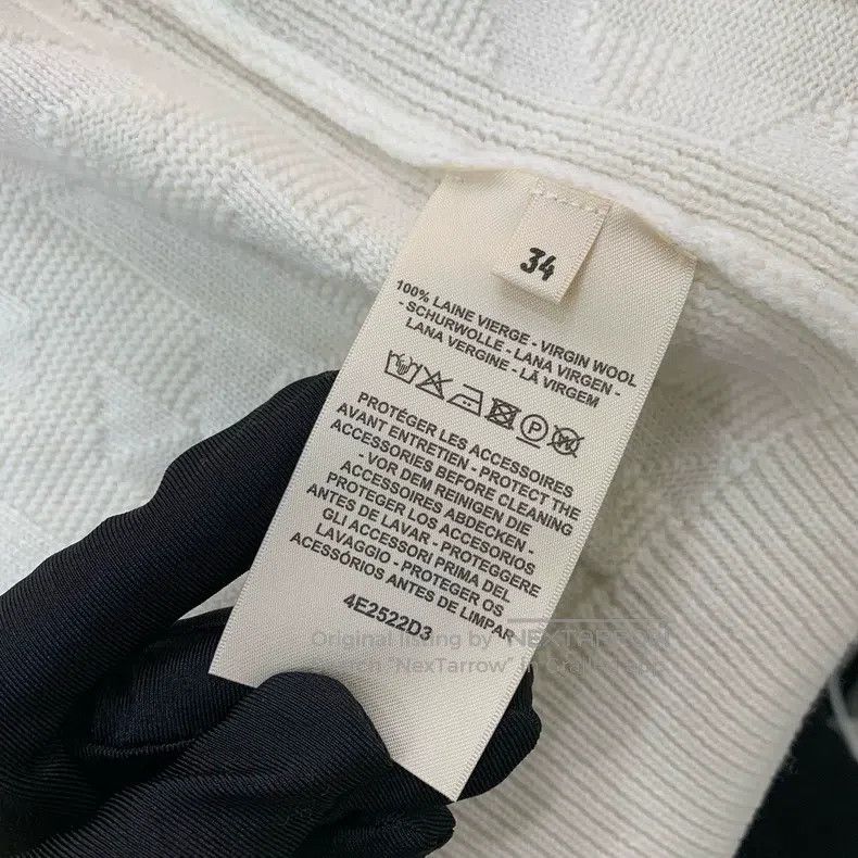 Hermes Hermes White logo printed single-breasted dress Size XXS / US 00 / IT 34 - 4 Thumbnail