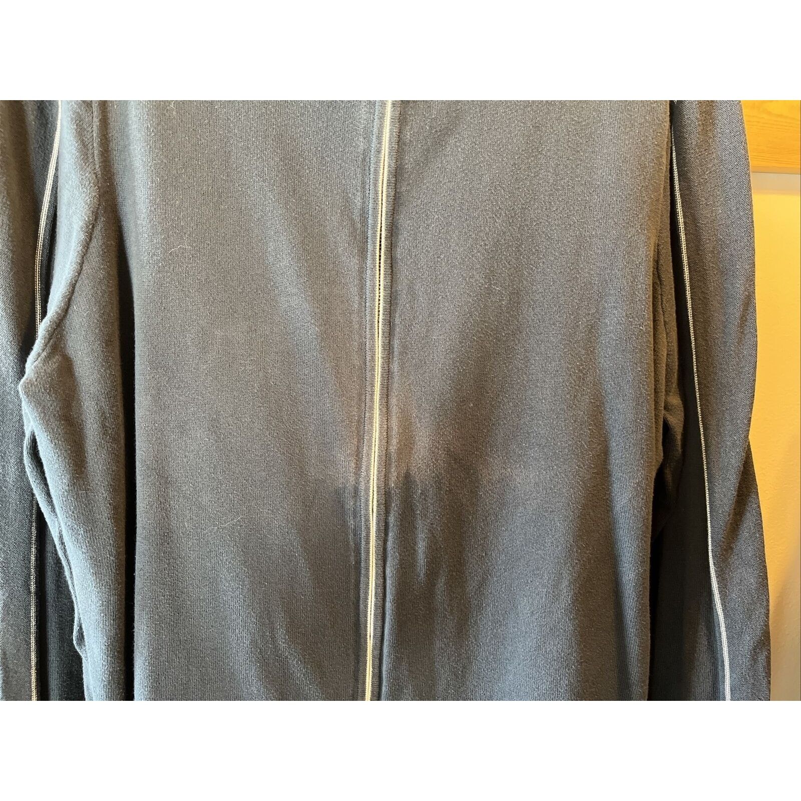 Banana Republic Banana Republic Mens Large Blue 100% Cotton Full Zip sweater Size US L / EU 52-54 / 3 - 8 Thumbnail