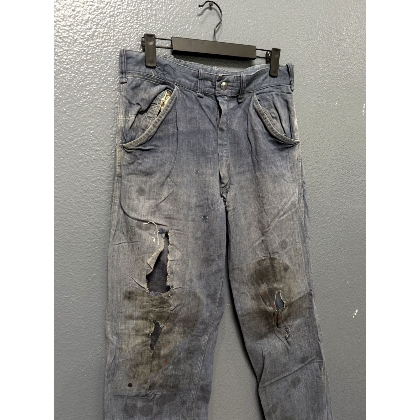 Sears VINTAGE Sears Sanforized Blue Cotton Men’s Carpenter Pants Sz 30 Size US 30 / EU 46 - 2 Thumbnail