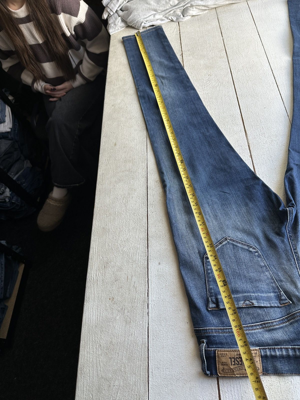Diesel 🚨Gothic Diesel Regular Slim relax Flared Jeans Womens Size 30" / US 8 / IT 44 - 11 Thumbnail