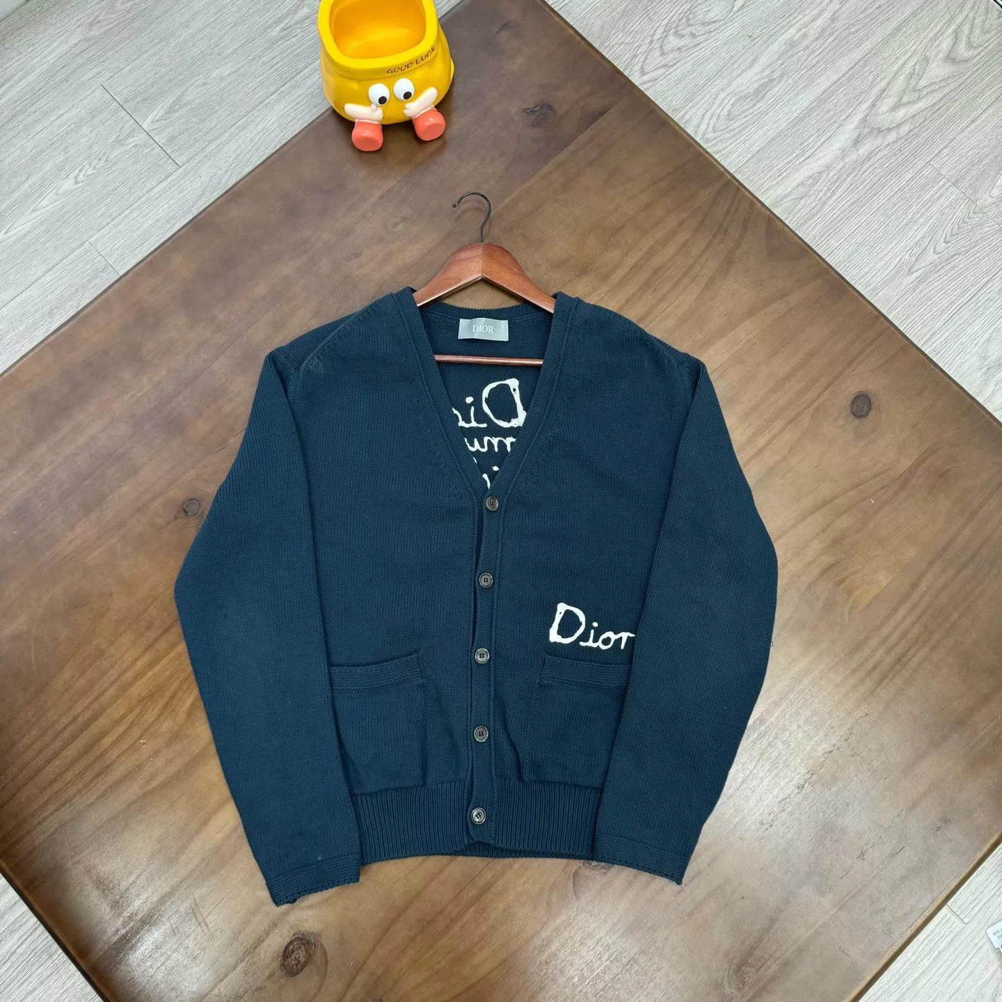 Dior Dior SS25 Navy Knit Cardigan S Size US S / EU 44-46 / 1 - 1 Thumbnail