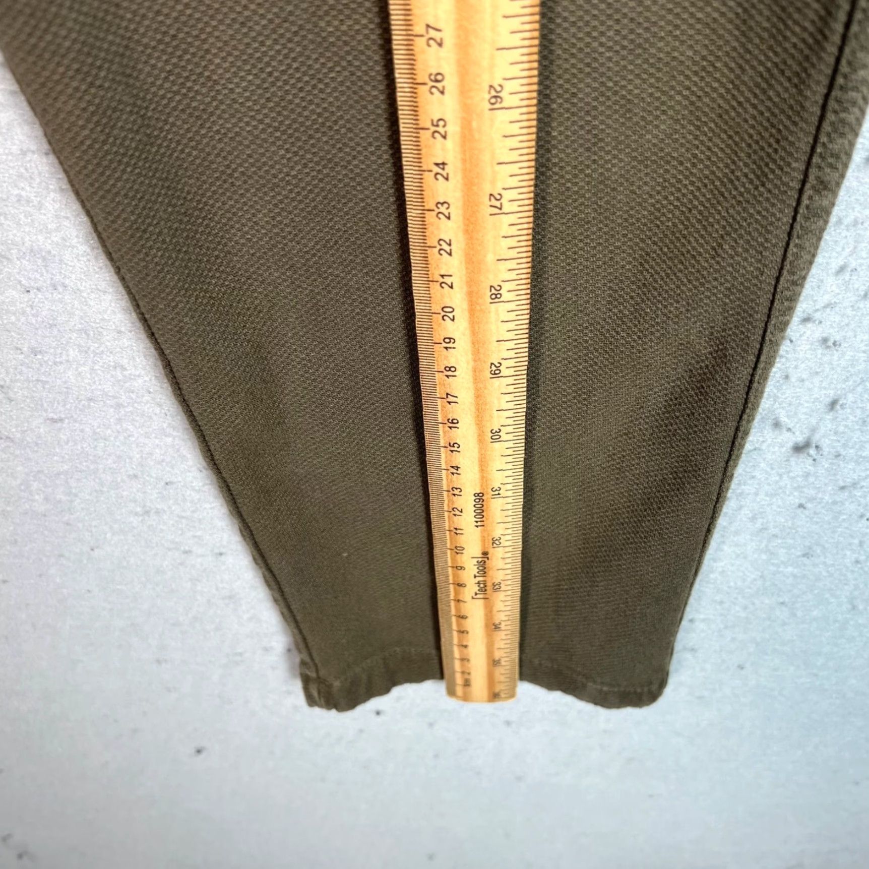 Olive VINTAGE The Kingless Olive Green Jogger Pants Women's Small Cotton Tapered Casual Pants Size 28" / US 6 / IT 42 - 7 Thumbnail