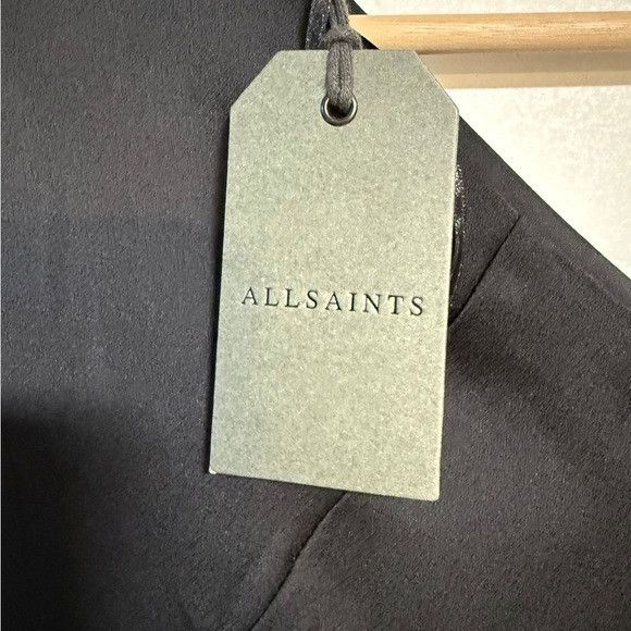 Allsaints AllSaints Black Cap Sleeve V-Neck Dress Size Small Size S / US 4 / IT 40 - 4 Thumbnail