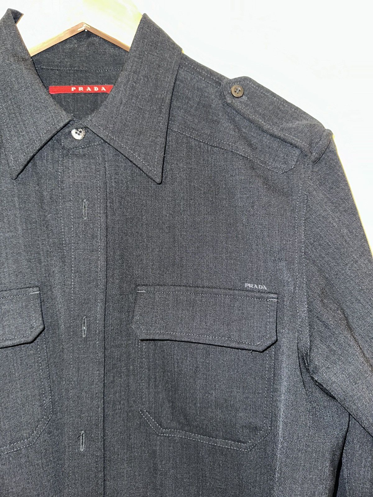 Prada PRADA PURE WOOL SHIRT SIZE M Size US M / EU 48-50 / 2 - 3 Thumbnail