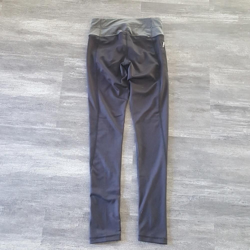 Reebok Black Grey Trim Fitted Athletic Legging Size 26" / US 2 / IT 38 - 2 Thumbnail