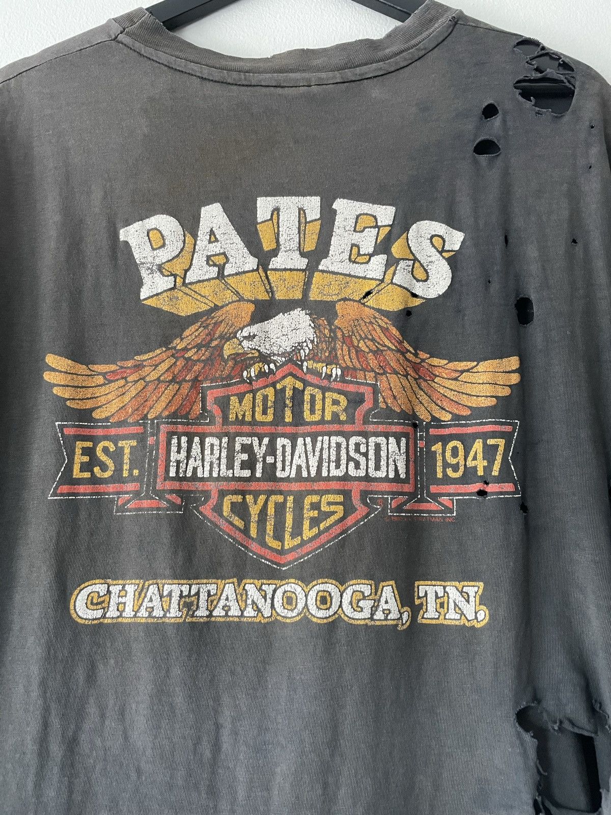 Harley Davidson VINTAGE 80'S THRASHED FADED HARLEY DAVIDSON T-SHIRT Size US L / EU 52-54 / 3 - 17 Thumbnail