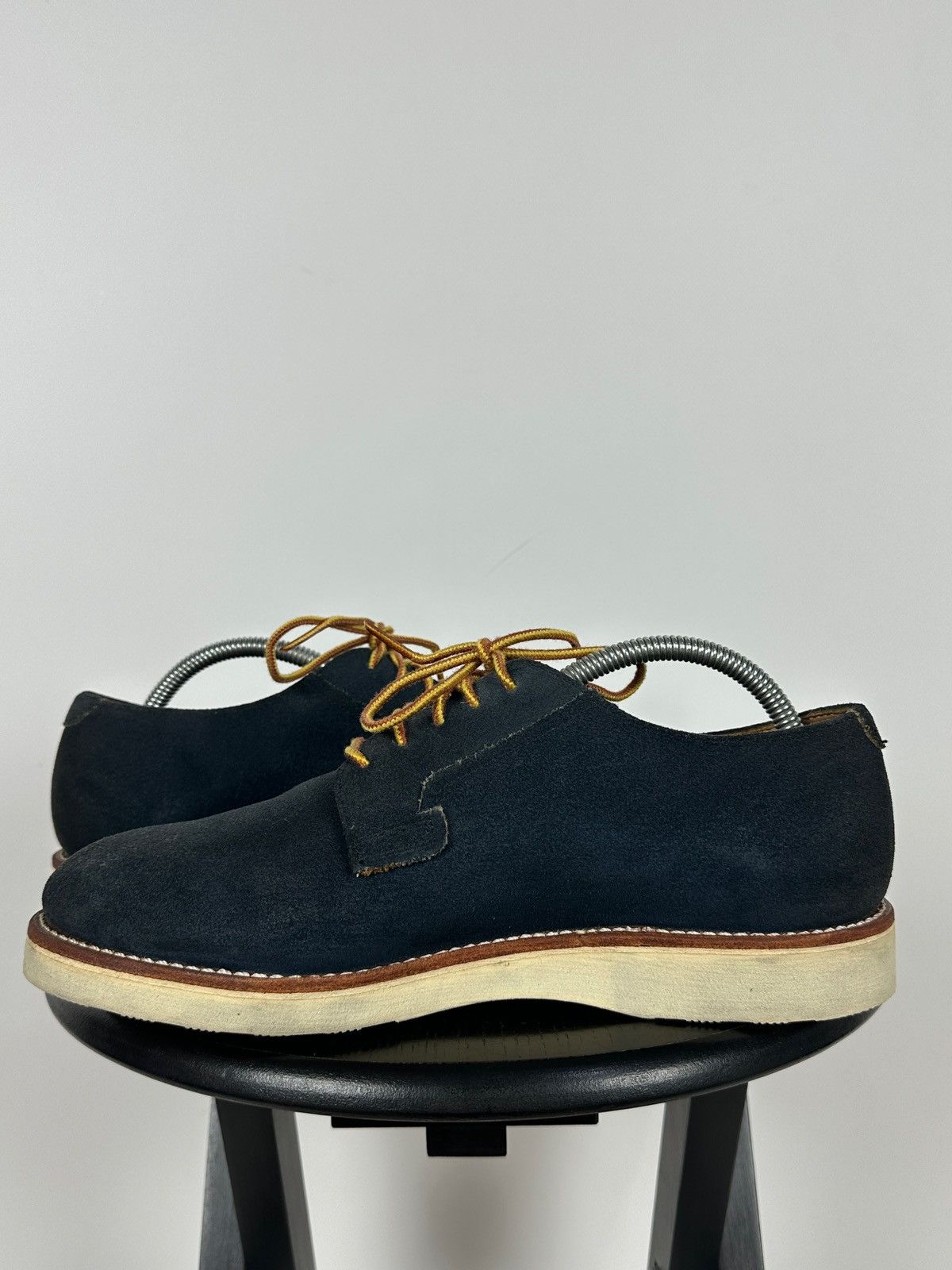 Red Wing Red Wing Postman Navy Blue Suede Oxford Shoes Size US 9 / EU 42 - 9 Thumbnail