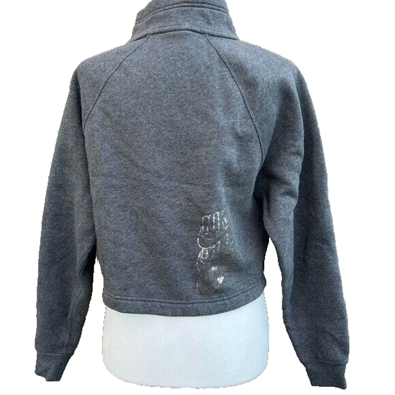 Nike Nike Women's Grey Cropped French Terry Top size S A000236 Size S / US 4 / IT 40 - 6 Thumbnail