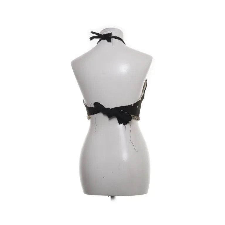 Other Olubiyi Thomas, Halterneck Crop Top Black White Pattern, M Size M / US 6-8 / IT 42-44 - 2 Thumbnail