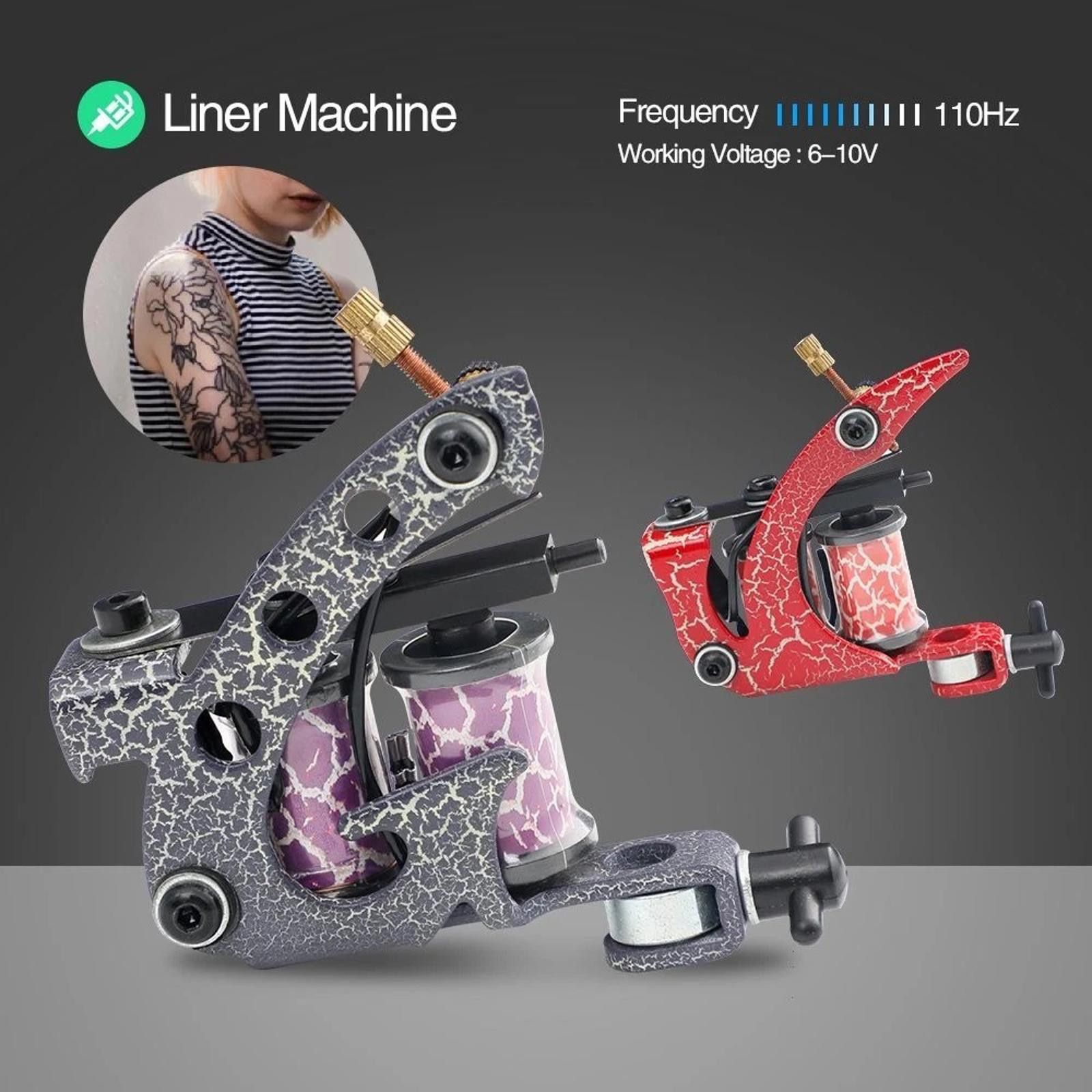Other Solong Complete Tattoo Kit 4 Pro Machine Guns 336 Piece Set Size ONE SIZE - 4 Thumbnail