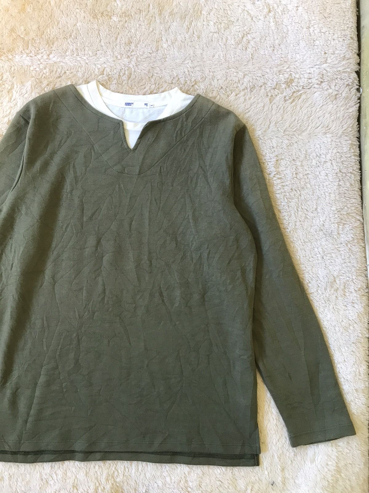 Japanese Brand Japanese Double Layer Long Slevee Sevendays Sunday Size US L / EU 52-54 / 3 - 3 Thumbnail