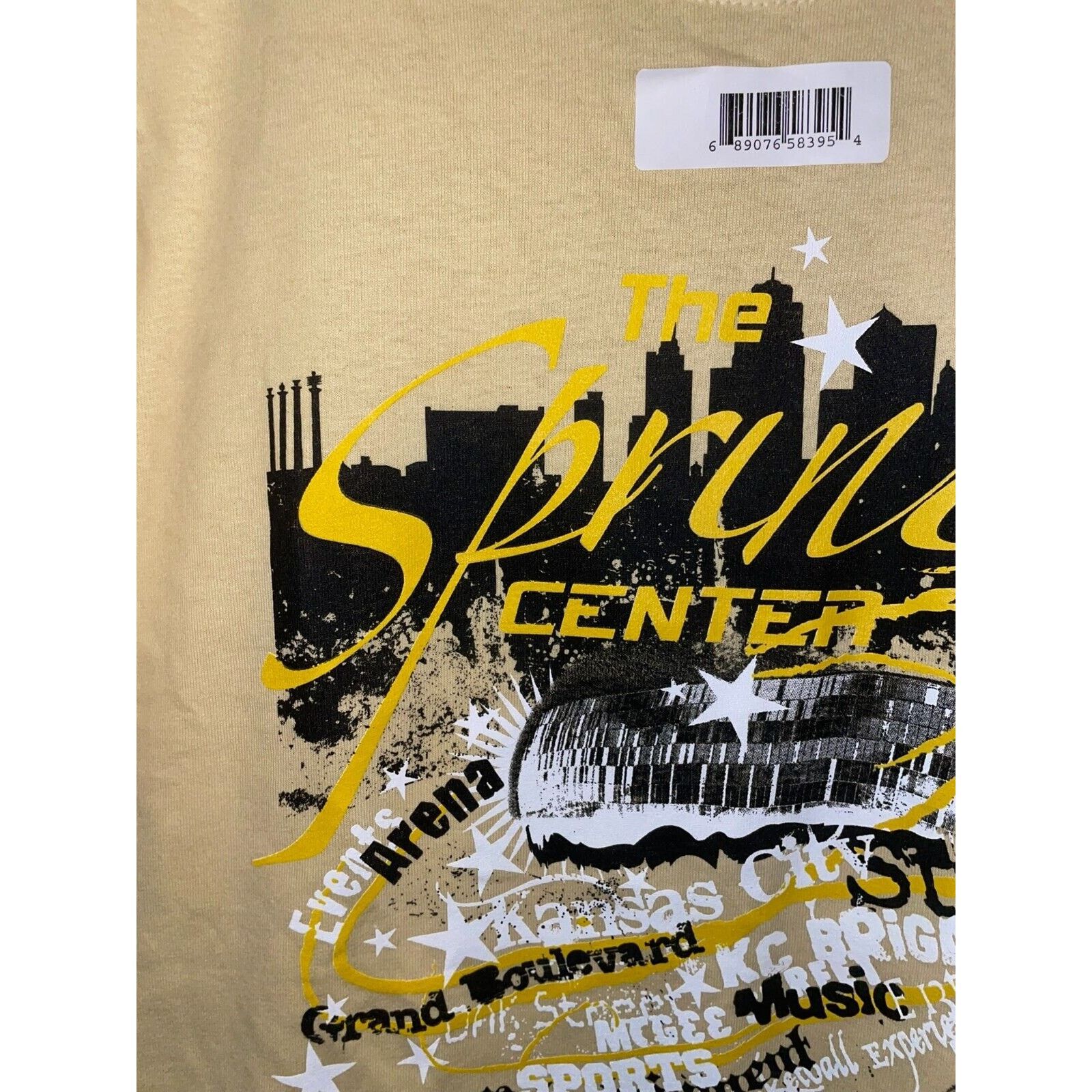 Gildan Vintage Sprint Center Shirt Events Arena Yellow Tee Y2K M Size US M / EU 48-50 / 2 - 2 Thumbnail