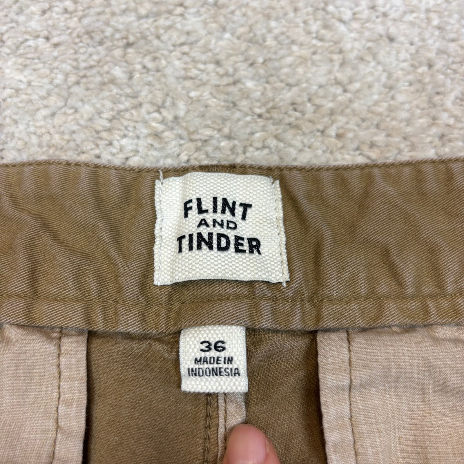 Flint And Tinder Flint and Tinder 365 Shorts Flat-Front Chino Khaki Men's 36 Size US 36 / EU 52 - 3 Thumbnail