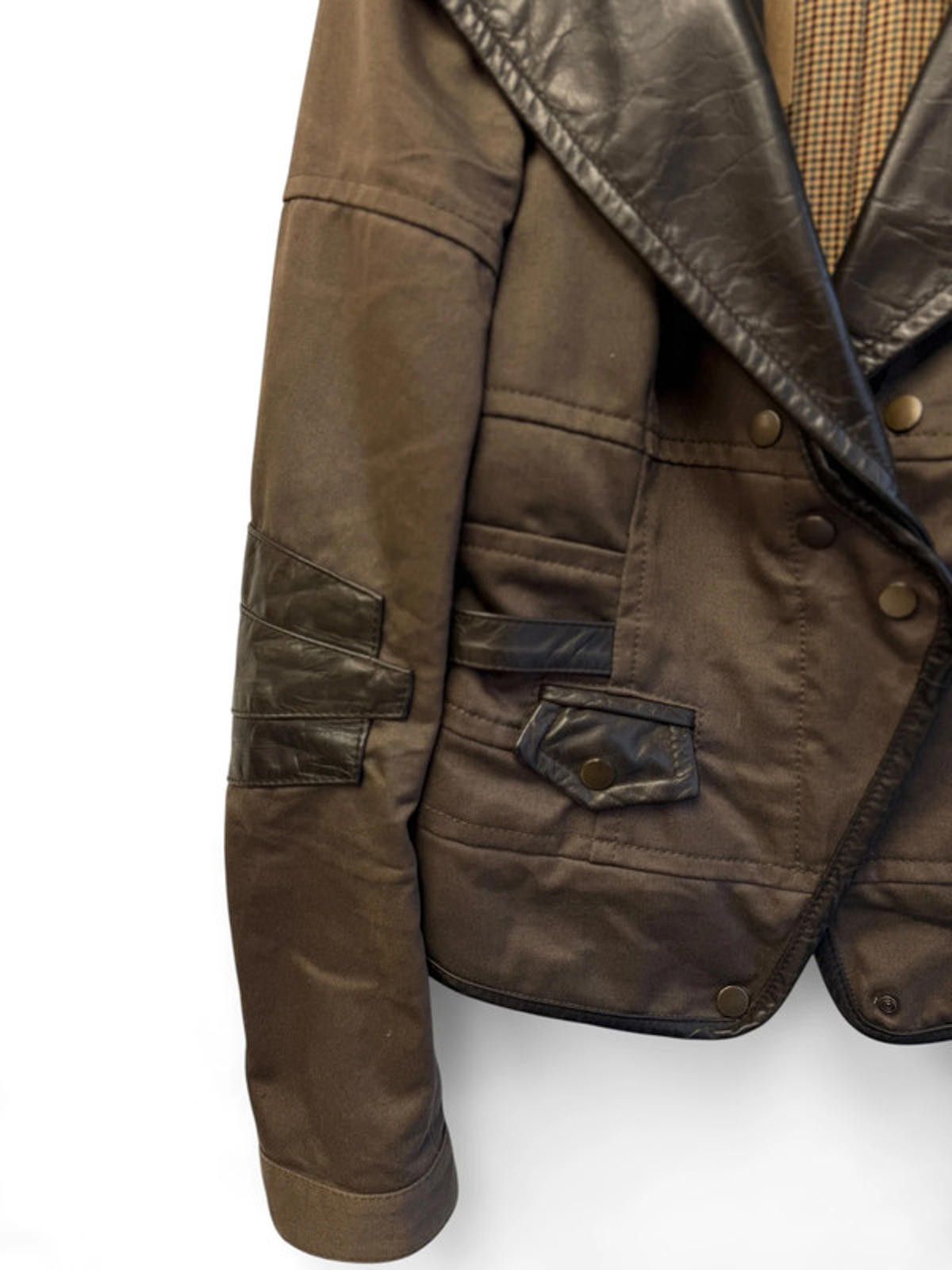 Dsquared2 Dsquared2 Leather Blazer Bomber Jacket 46 Small Size S / US 4 / IT 40 - 4 Thumbnail