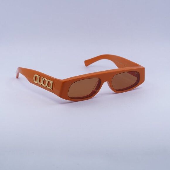 Gucci 🕶️ New Gucci GG1771S 007 Sunglasses - Shiny Orange Frame Size ONE SIZE - 4 Thumbnail
