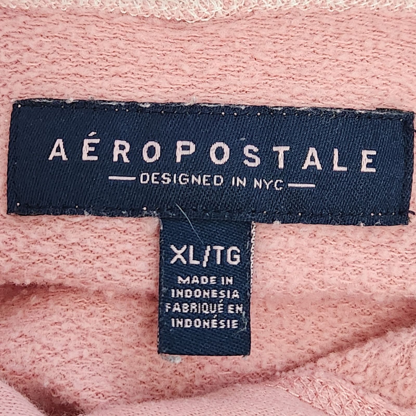Aeropostale Aeropostale Pink Blue New York All City Pull Over Hoodies XL Size XL / US 12-14 / IT 48-50 - 4 Thumbnail