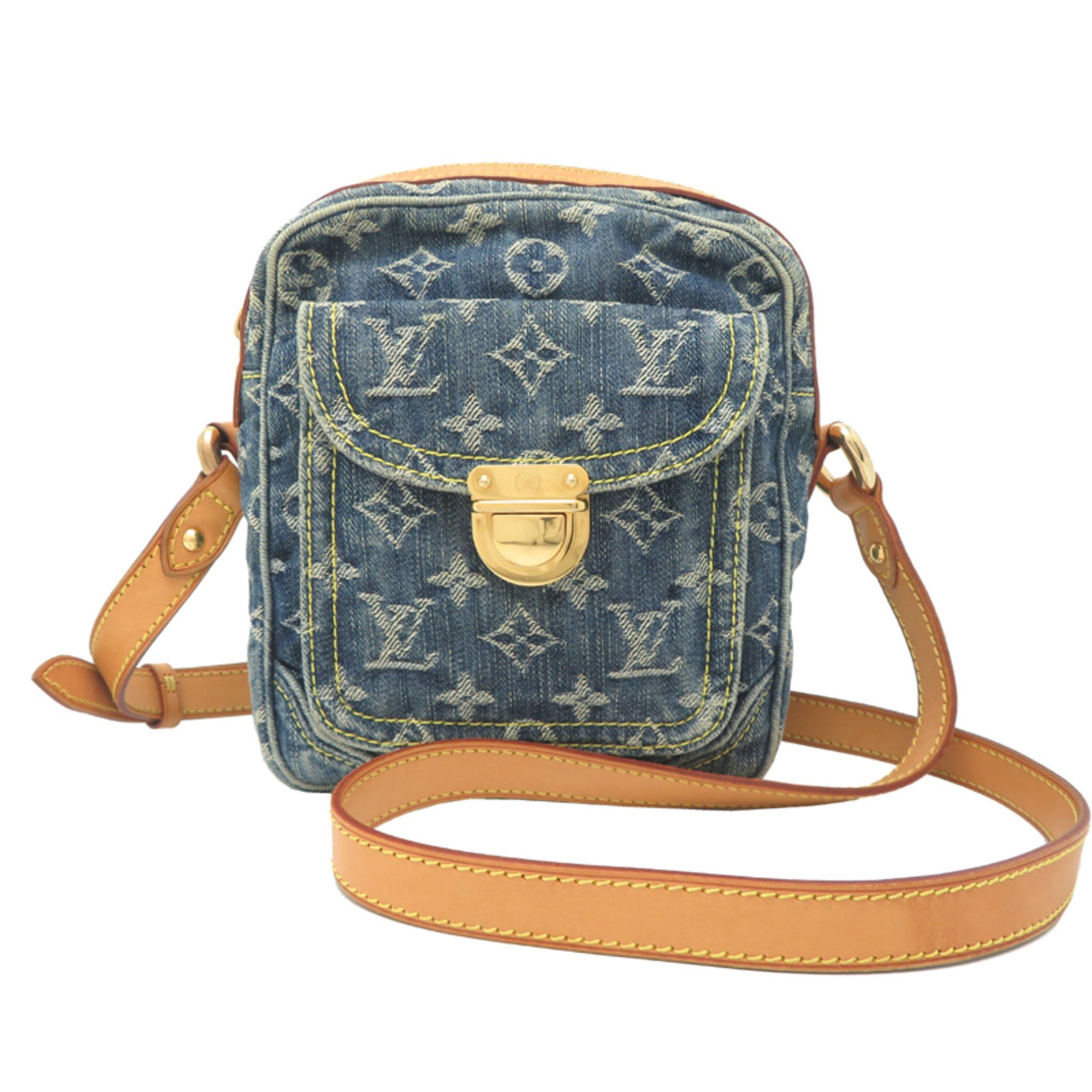 Louis Vuitton Louis Vuitton Denim Camera Bag, Women's Shoulder Bag M95348 (Discontinued) Monogram Blue Size ONE SIZE - 1 Thumbnail