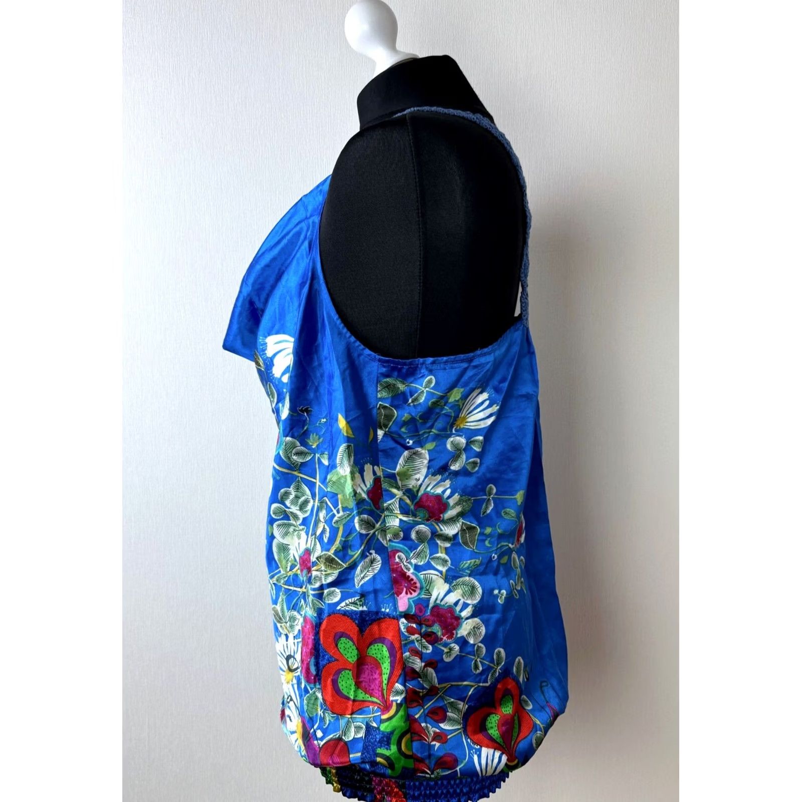 Desigual Desigual Blouse Shirt Womens XL Blue Sleeveless Top 21b2424 Size XL / US 12-14 / IT 48-50 - 4 Thumbnail