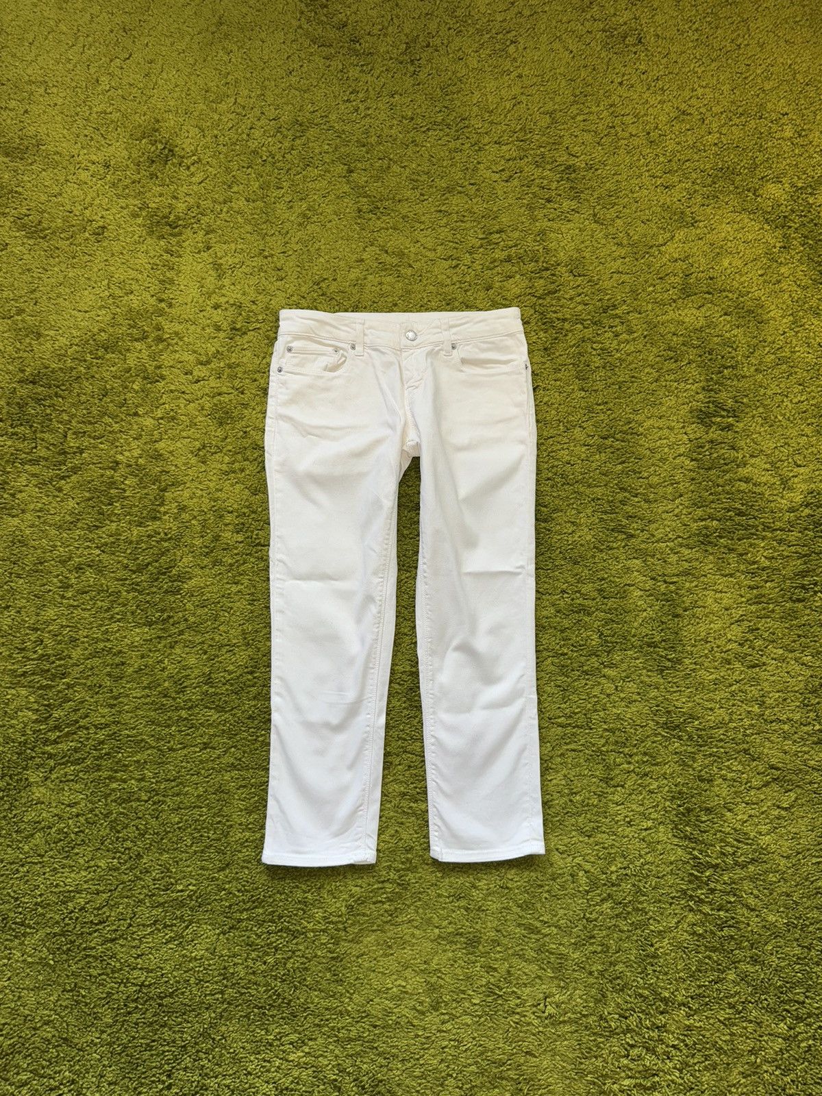 Prada Prada white jeans denim pants Size 25" / US 0 / IT 36 - 1 Thumbnail