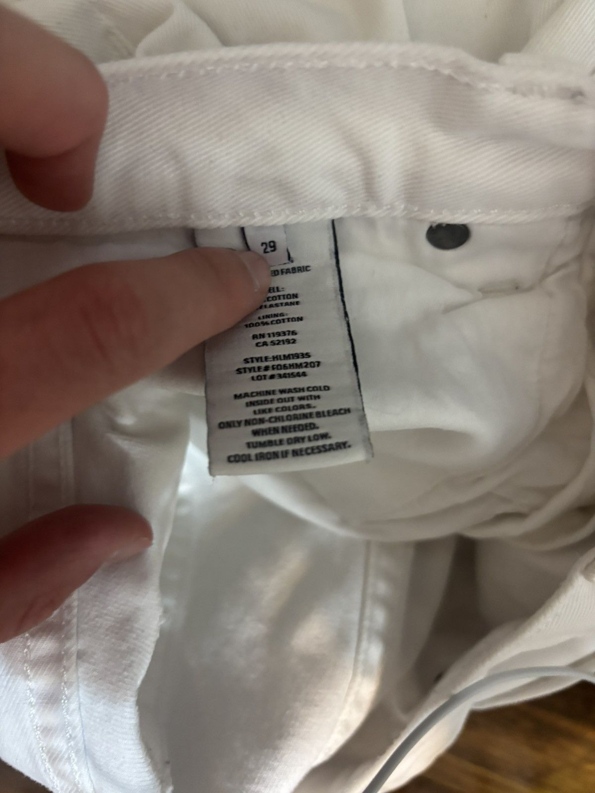 Helmut Lang white helmut lang denim Size US 29 - 6 Thumbnail