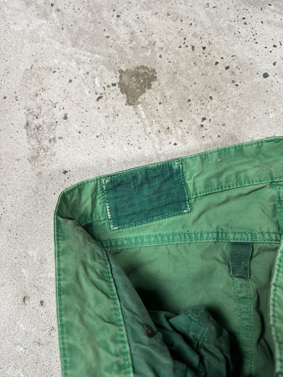 Polo Ralph Lauren × Ralph Lauren × Vintage Vintage Y2K Polo Ralph Lauren Washed Green Pants Size US 30 / EU 46 - 17 Thumbnail